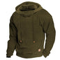 Men's Hoodie Outdoor Sports Solid Color Long Sleeve Daily Tops Apricot