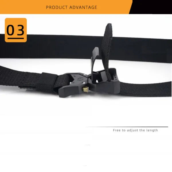 Outdoor Tactical Belt Quick Release Aluminum Alloy Outer Belt