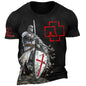 Rammstein Men's Rock Hip Hop Punk Knights Templar Print T-Shirt