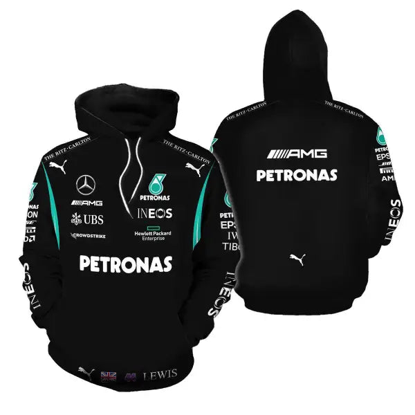 Oversize Racing Printed Hoodie