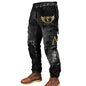 Men's Cargo Pants Wing Warrior Vintage Distressed Utility Outdoor Pants