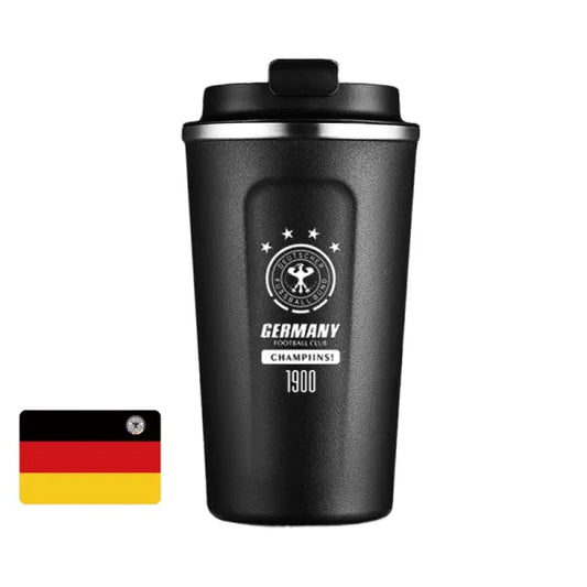 Germany France Spain England Football Stainless Steel Water Cup Coffee Cup