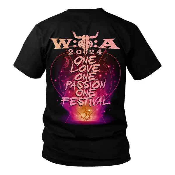 Men's Vintage Wacken Rock Music Festival Cow Head Print Daily Short Sleeve Round Neck T-Shirt