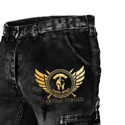 Men's Cargo Pants Wing Warrior Vintage Distressed Utility Outdoor Pants