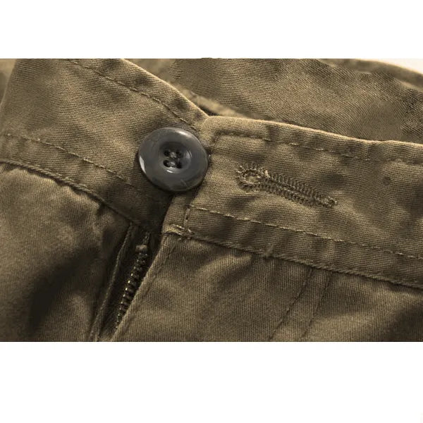 Men's Outdoor Vintage Washed Cotton Washed Multi-pocket Tactical Pants