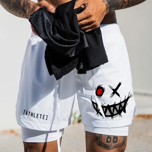 Men's Smiley Shorts Performance Shorts