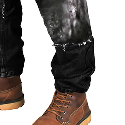 Men's Cargo Pants Wing Warrior Vintage Distressed Utility Outdoor Pants