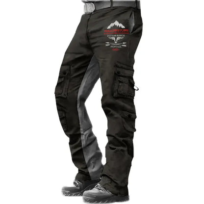 Men's Tactical Pants Outdoor Vintage Yellowstone Washed Cotton Washed Multi-pocket Trousers