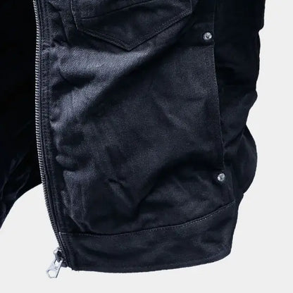 Men's Outdoor Vintage Zip Pocket Denim Jacket