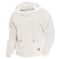 Men's Hoodie Outdoor Sports Solid Color Long Sleeve Daily Tops Apricot